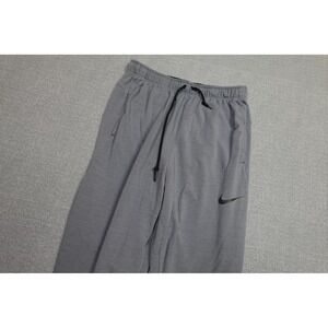 Nike Dri-Fit Sweatpants Mens Large Gray Athletic Joggers Lounge Pants Tapered